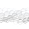 Earth's Jewel Semi-Precious 6mm Clear Frosted Quartz Natural Round Strung Bead